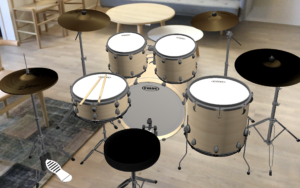 Play the augmented reality drums.