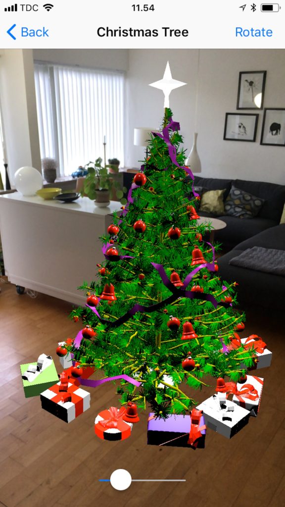 Augmented Reality juletræ