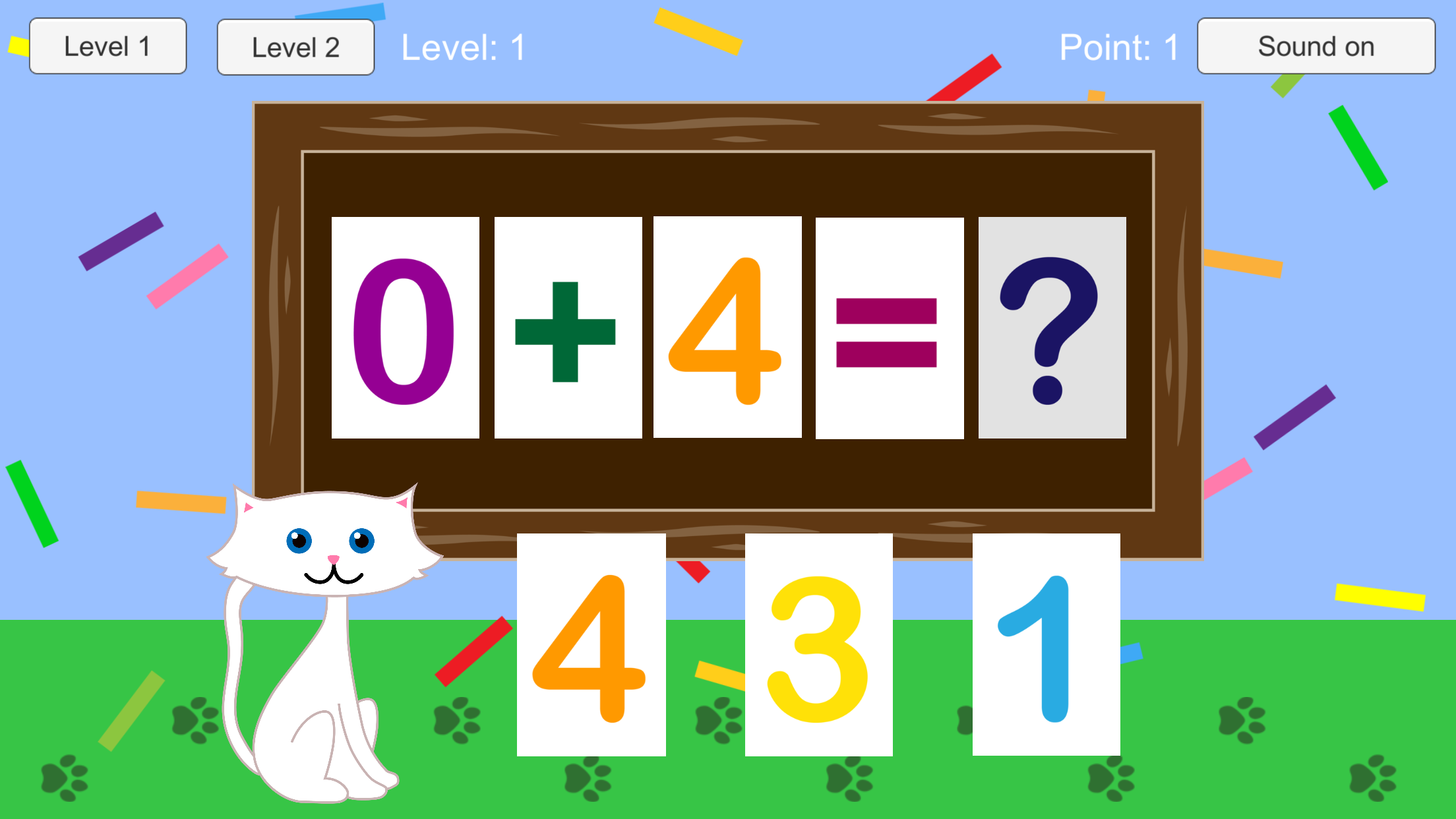 Learn Math with Cat - Design & Development