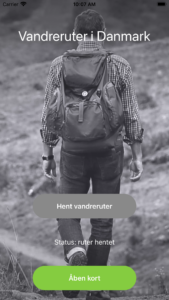 Vandreruter i Danmark - App til iOS