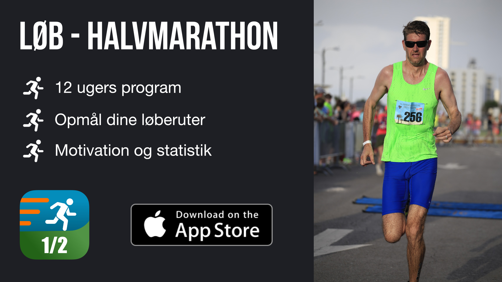 Løb - Træning til halvmarathon - Design & Development
