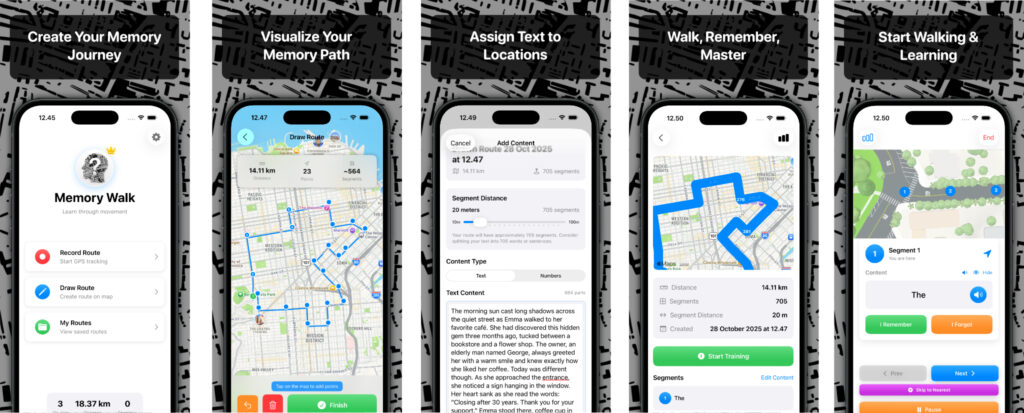 Memory Walk - iOS app