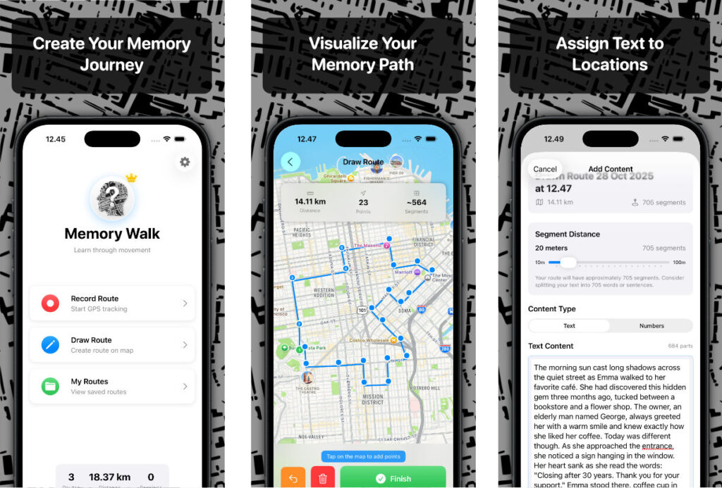 Memory Walk - iOS app